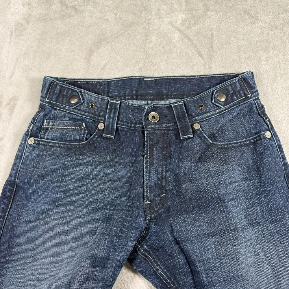 Vintage Levi's Men's 514 Slim Straight Mid Rise Adj Waist Black Label Jeans
